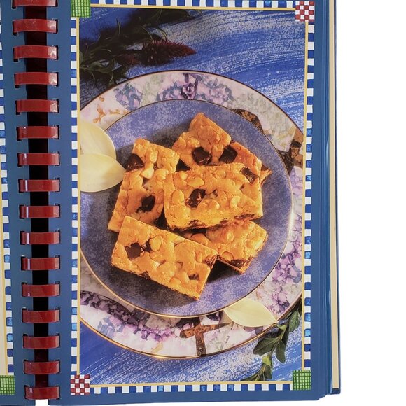 VTG Old Fashioned Bake Sale Recipe Cookbook Desserts Comb Binding Color Pictures - Picture 6 of 7